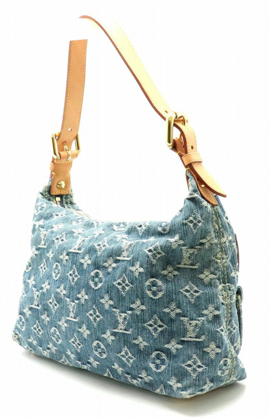 Louis Vuitton Denim Bag Baggy One Monogram Semi Shoulder